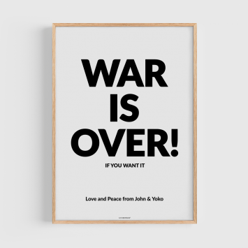 Póster edición limitada · War is Over (If You Want It)