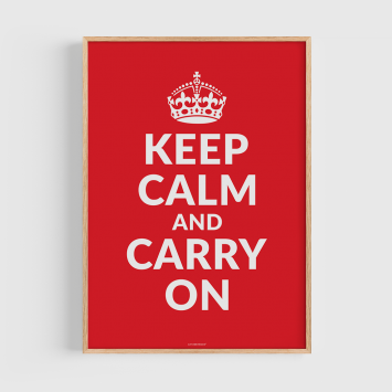 Póster edición limitada · Keep Calm and Carry On