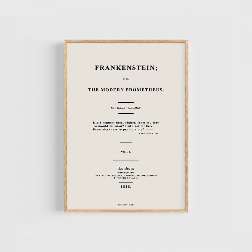 Lámina · Frankenstein Or The Modern Prometheus