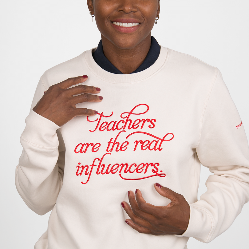 Sudadera · Teachers are the real influencers