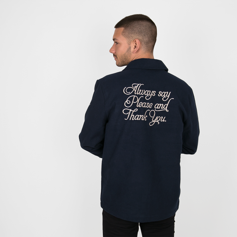 Chaqueta · Always say please and thank you