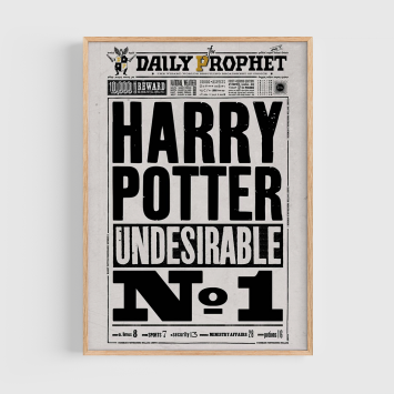 Póster · Harry Potter Undesirable No.1