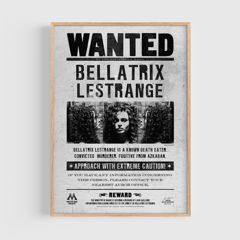 Póster · Bellatrix Lestrange Wanted