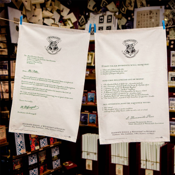 Tea Towel Set · Harry Potter's Hogwarts Acceptance Letter