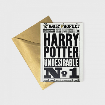 Notecard · Harry Potter Undesirable No. 1