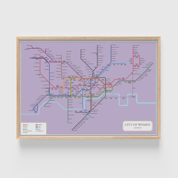 Póster · City of Women London Tube Map