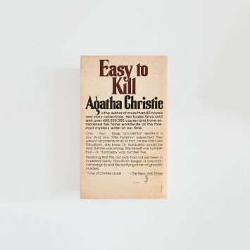 Easy to Kill · Agatha Christie (Pocket)