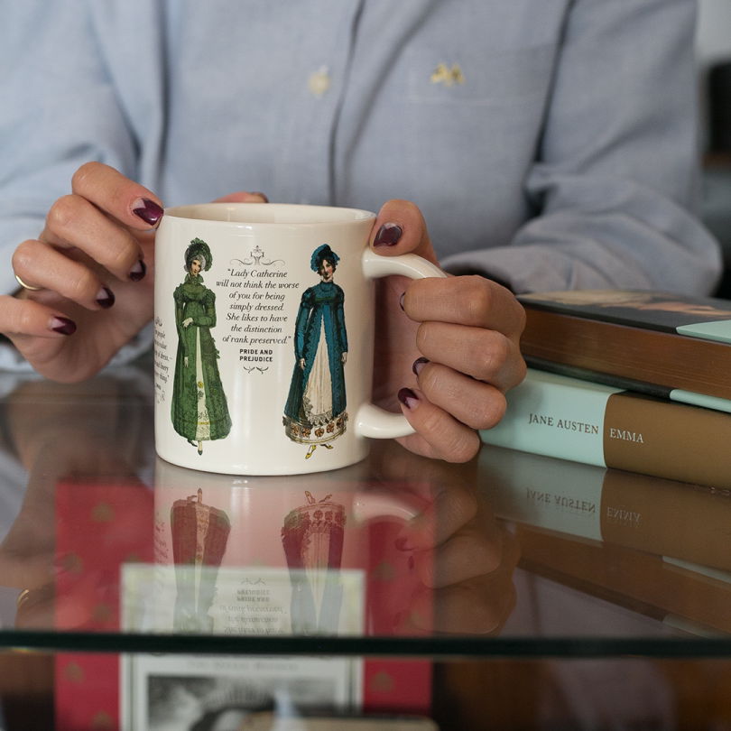 Taza · Jane Austen's Regency Finery Heat-Transforming Mug (The Unemployed Philosophers Guild)